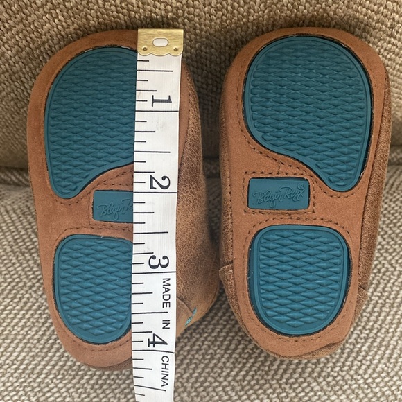 Blazin’ Roxx Infant Faux Leather Chukka Bootie. Brown W/Turquoise Weave. Sz 0-6M - Picture 13 of 15